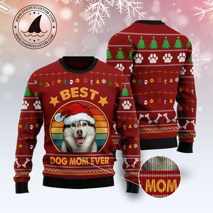 Siberian Husky Best Dog Mom Ever TY1011 Ugly Christmas Sweater