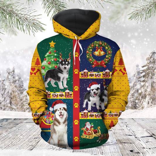 Awesome Siberian Husky TG51113 - All Over Print Unisex Hoodie