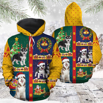 Awesome Siberian Husky TG51113 - All Over Print Unisex Hoodie