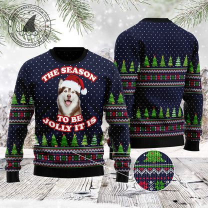 The Season To Be Jolly Siberian Husky TG51126 unisex womens & mens, couples matching, friends, dog lover, funny family ugly christmas holiday sweater gifts (plus size available)