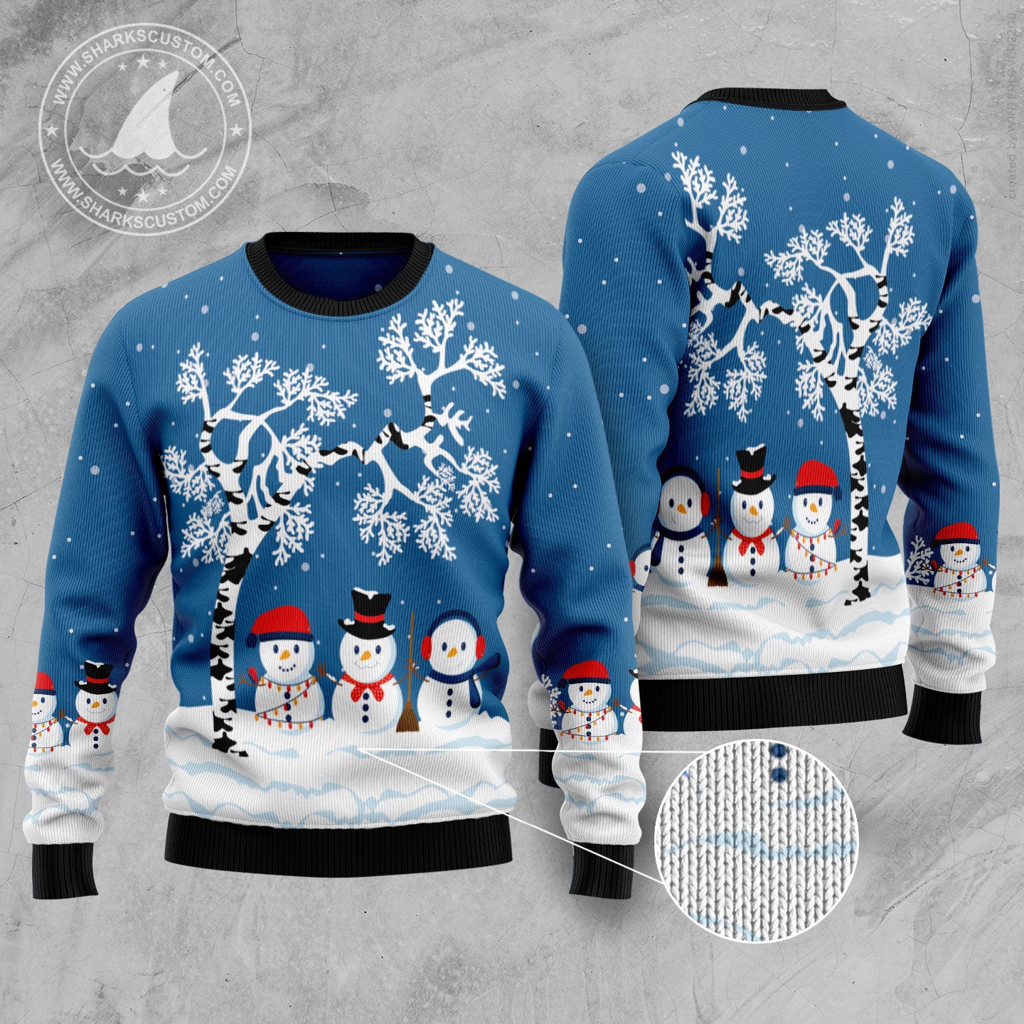 Snowman Beauty TY2411 unisex womens & mens, couples matching, friends, funny family ugly christmas holiday sweater gifts (plus size available)