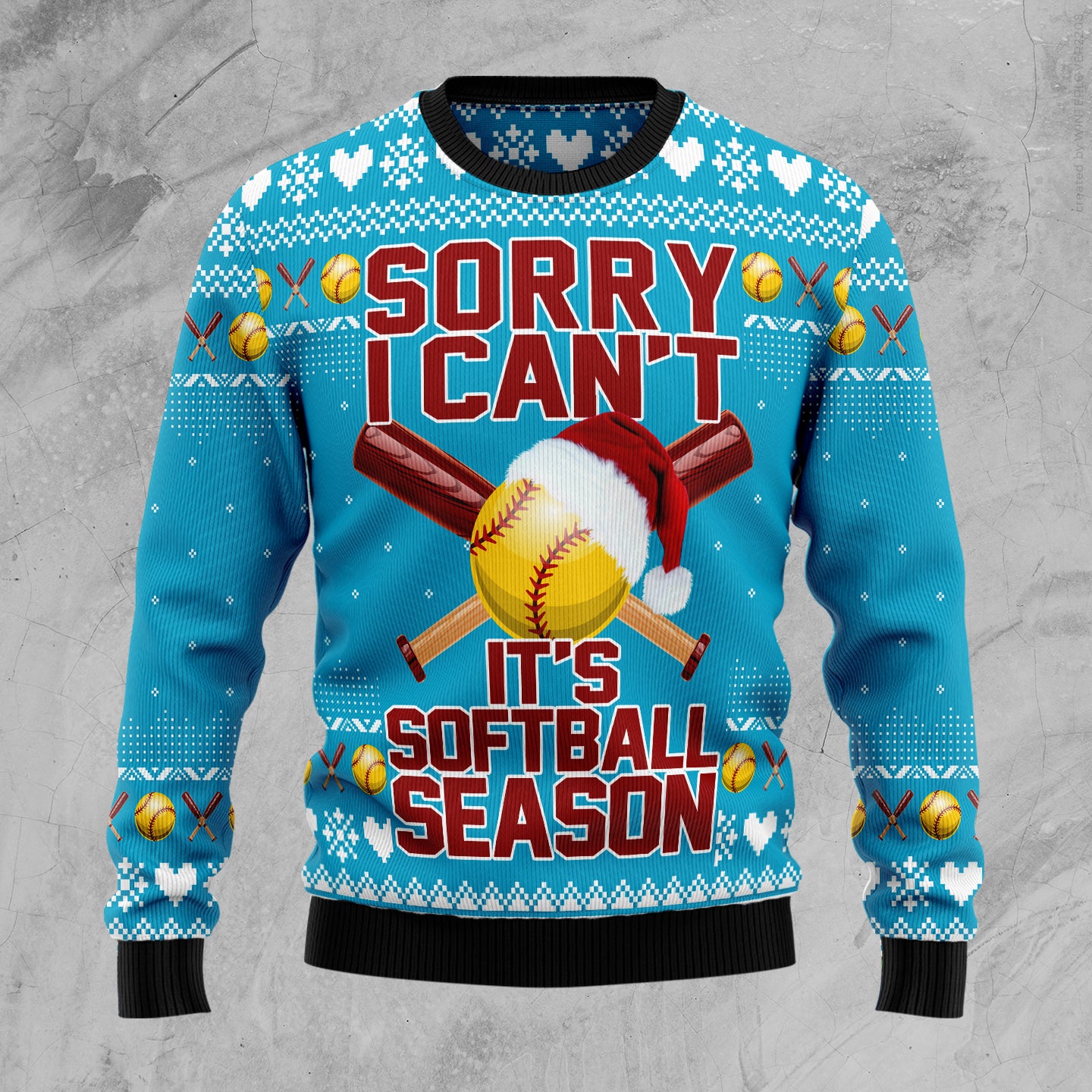 Soft Ball Season TG5116 Ugly Christmas Sweater