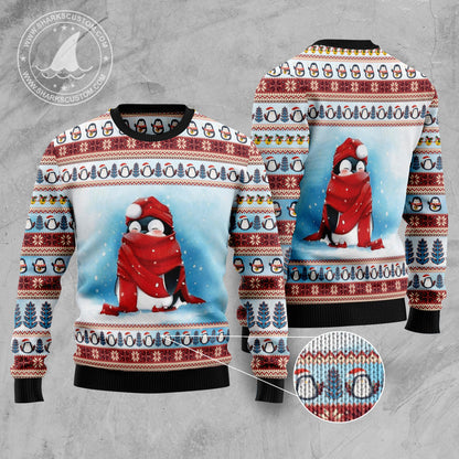 Love Penguin TG5121 unisex womens & mens, couples matching, friends, penguin lover, funny family ugly christmas holiday sweater gifts (plus size available)