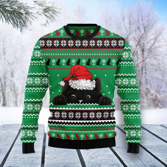 Black Cat Hide TY0212 Ugly Christmas Sweater