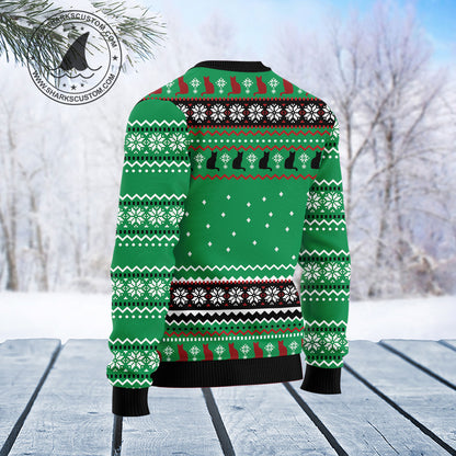 Black Cat Hide TY0212 Ugly Christmas Sweater