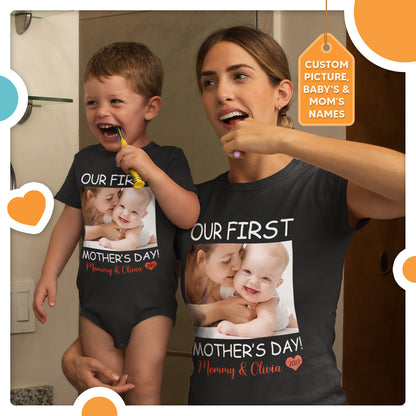 Our First Mother's Day Together Custom Image Matching Outfit