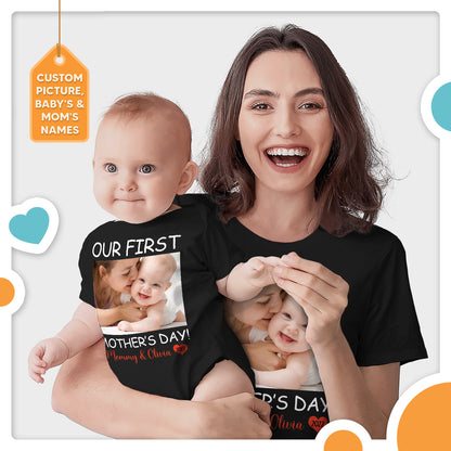 Our First Mother's Day Together Custom Image Matching Outfit