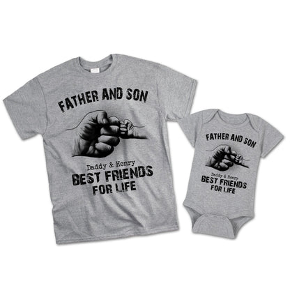 Best Friends For Life Father And Son Custom Matching Outfit