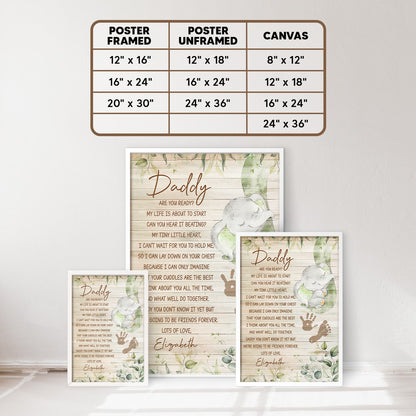 Are You Ready Gifts For New Dad Personalized Poster
