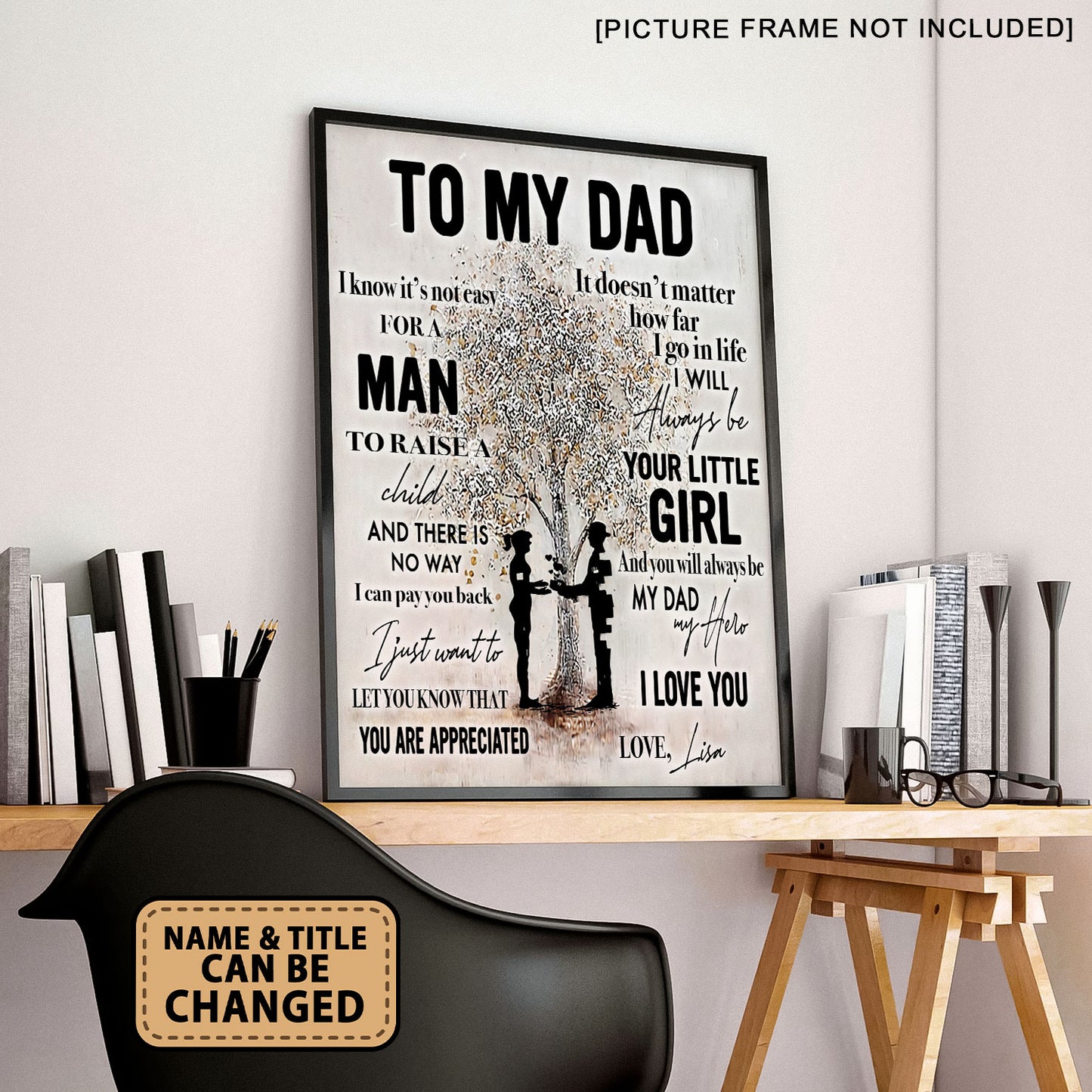 I Know It's Not Easy Gifts For Dad From Daughter Poster