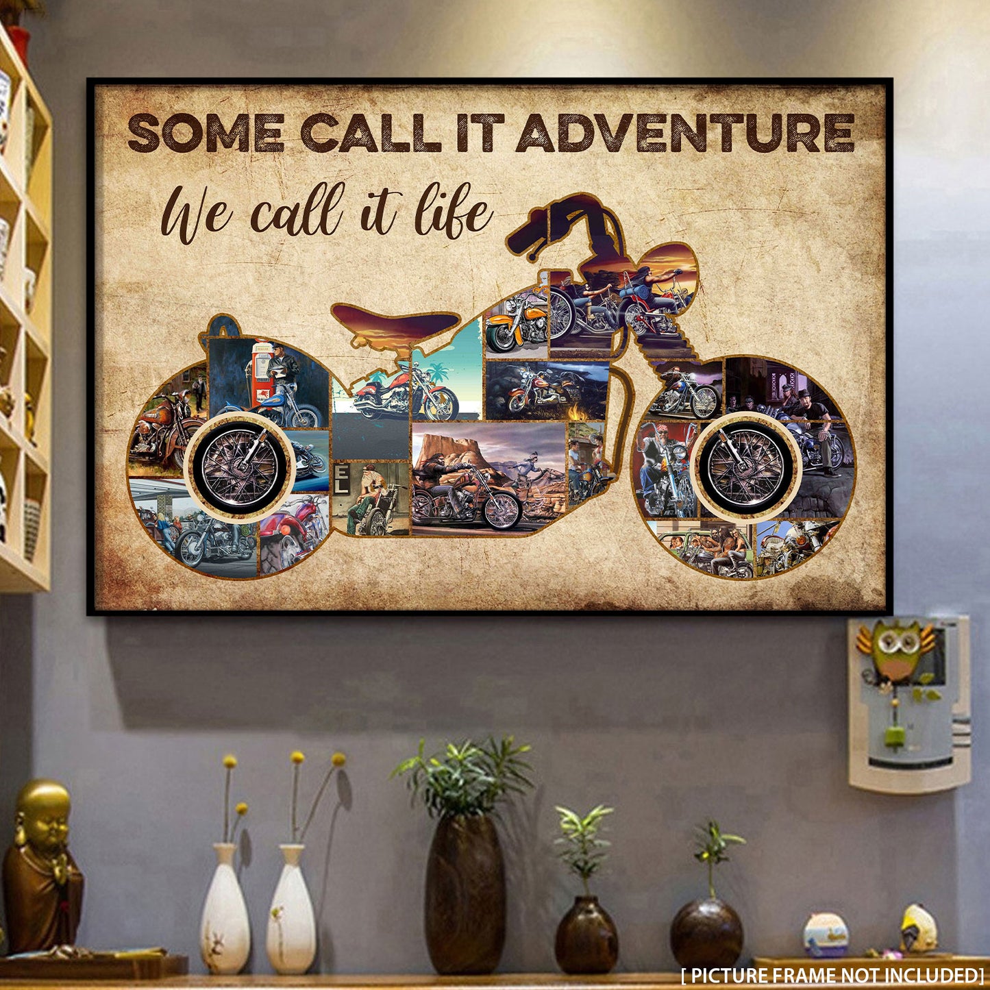 Some Call It Adventure Motorcycle Personalizedwitch Poster