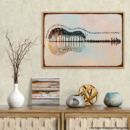 Guitar Music Gives A Soul Personalizedwitch Poster