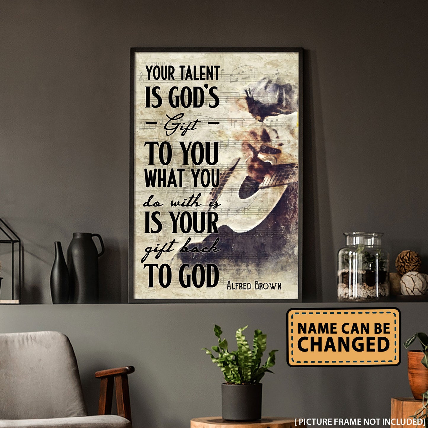 Custom Name Your Talent Is God's Gift To You Personalizedwitch Poster