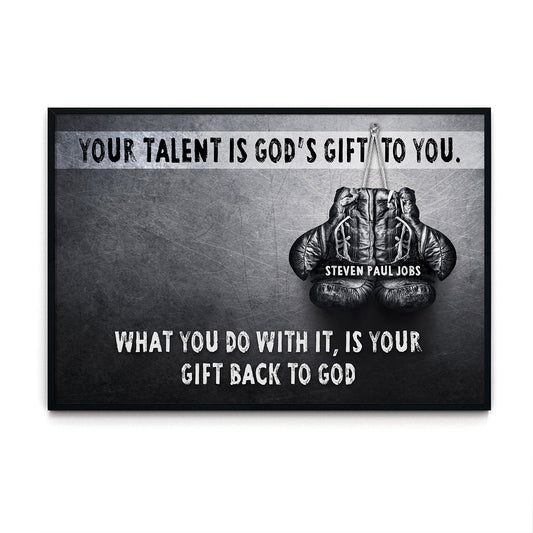 Boxing Your Talent Is God's Gift To You Personalized Poster