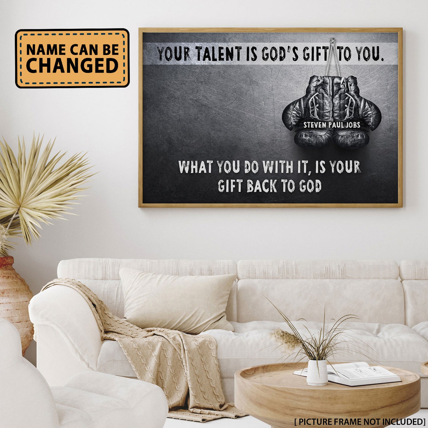 Boxing Your Talent Is God's Gift To You Personalized Poster