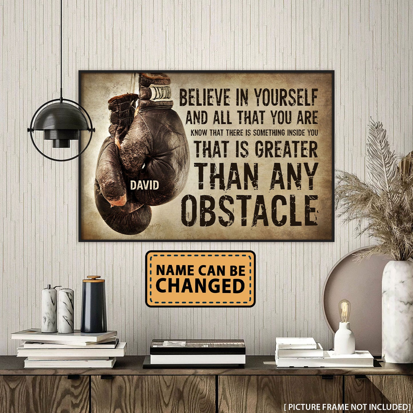 Boxing Believe In Yourself Personalized Poster