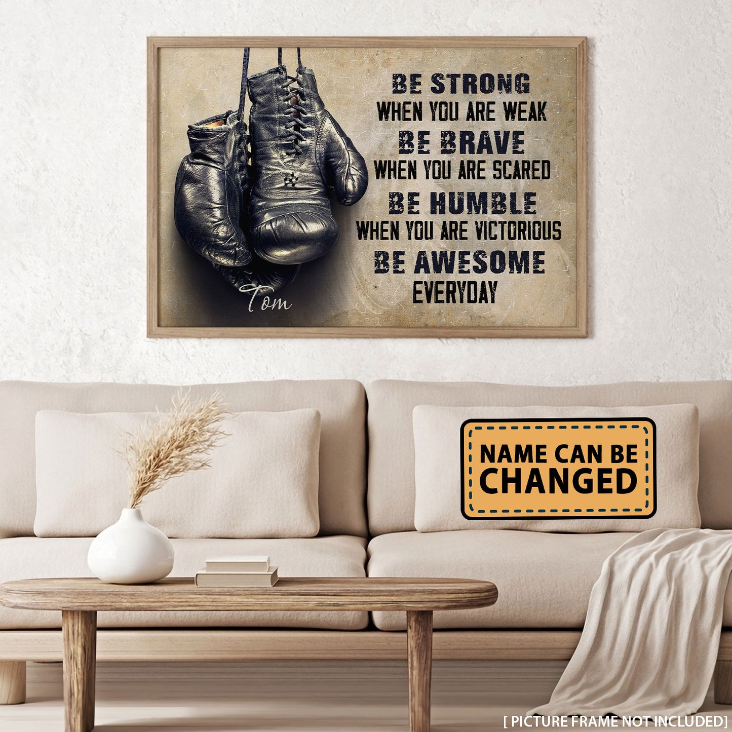 Boxing Be Strong When You Are Weak Personalized Poster