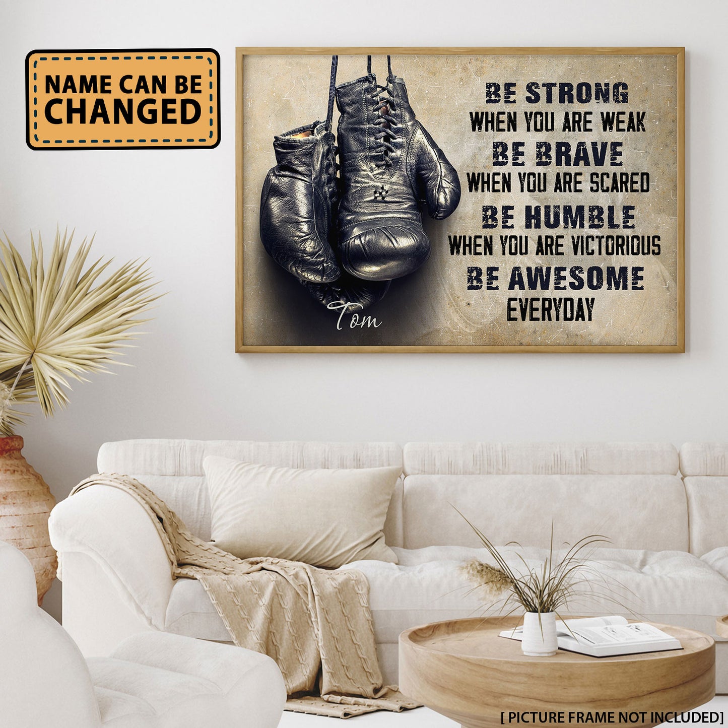 Boxing Be Strong When You Are Weak Personalized Poster