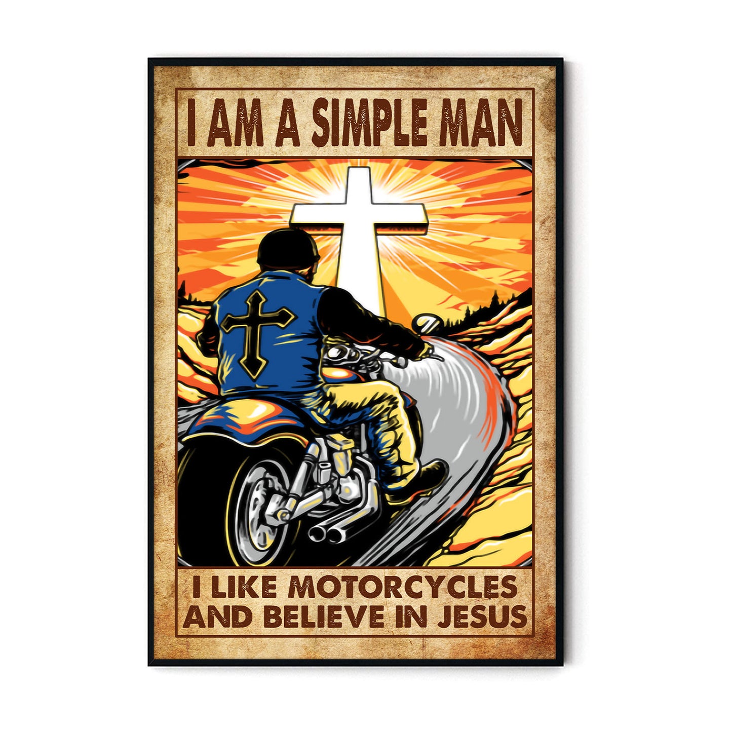 Wanderlust I Am A Simple Man Jesus Personalizedwitch Poster