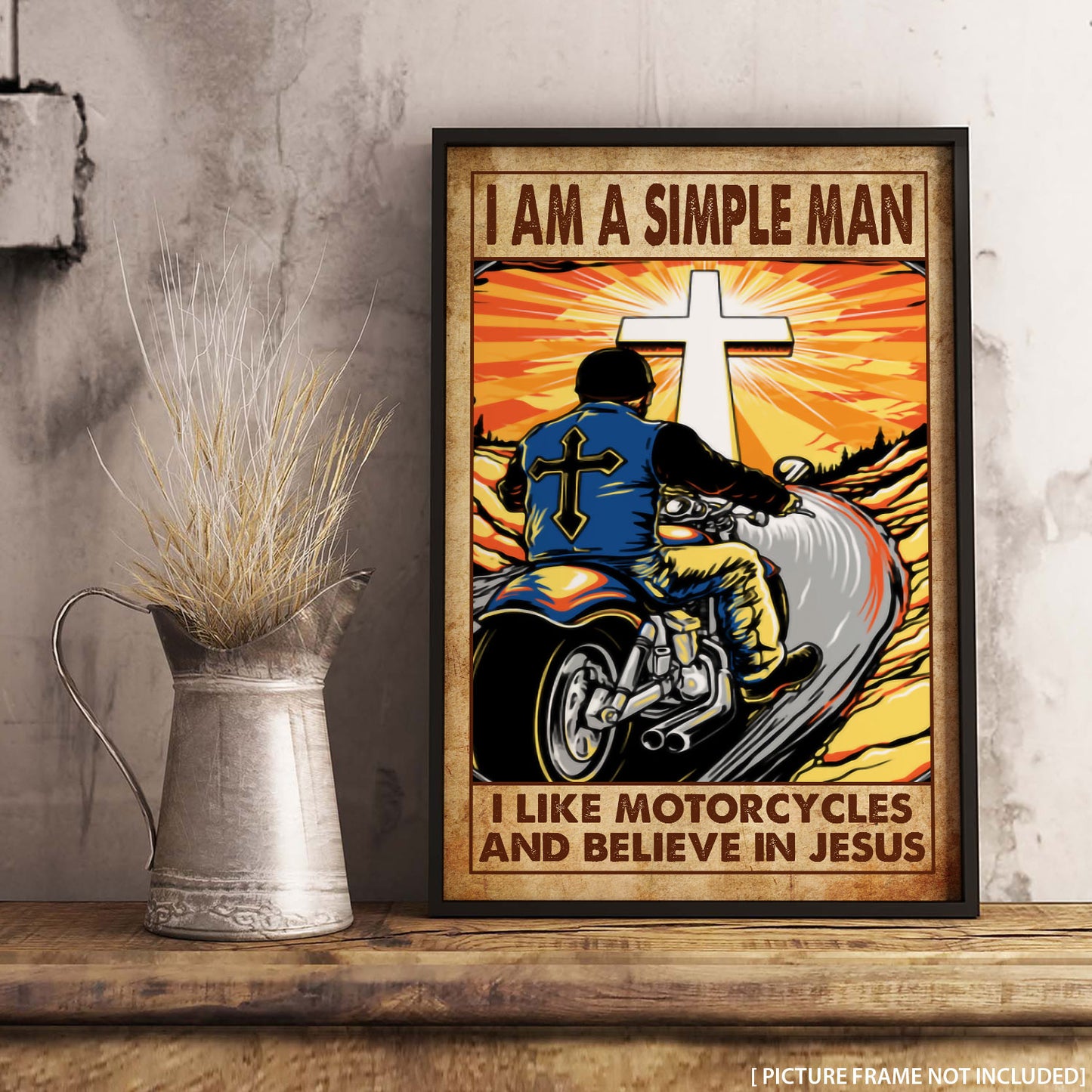 Wanderlust I Am A Simple Man Jesus Personalizedwitch Poster