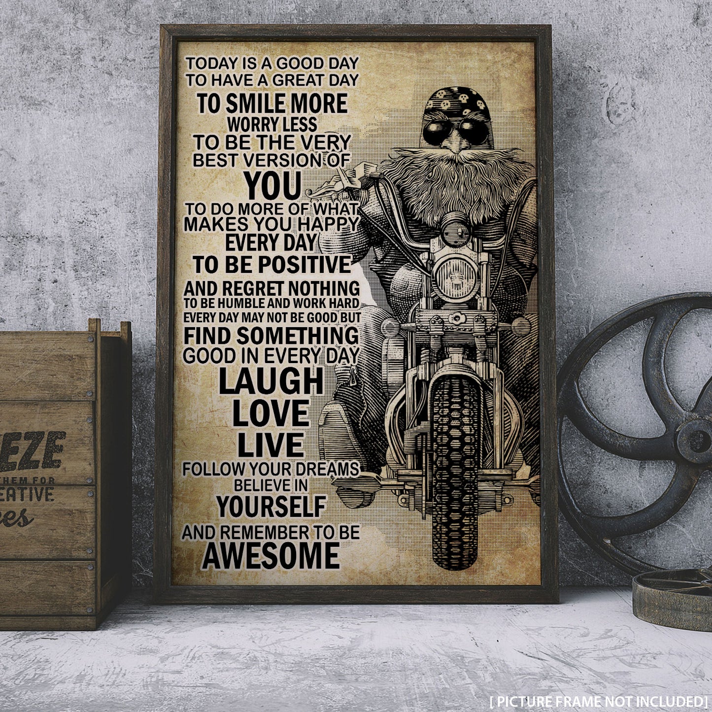 Today Is A Good Day Personalizedwitch Poster For Motorcycle Riders