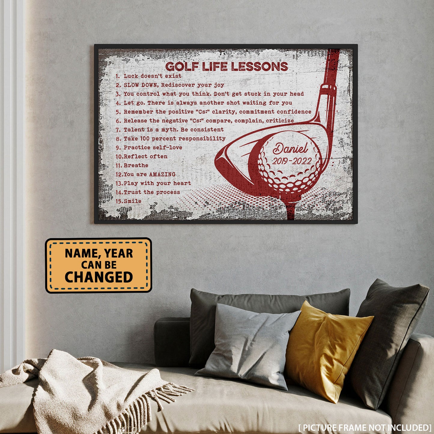 Golf Life Lessons - Personalizedwitch Poster For Golf Lovers