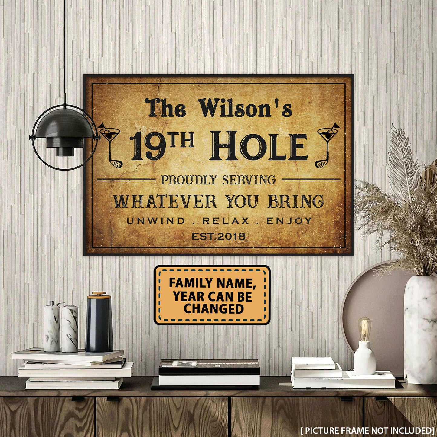Golf 19th Hole Proudly Serving - Poster For Golf Lovers