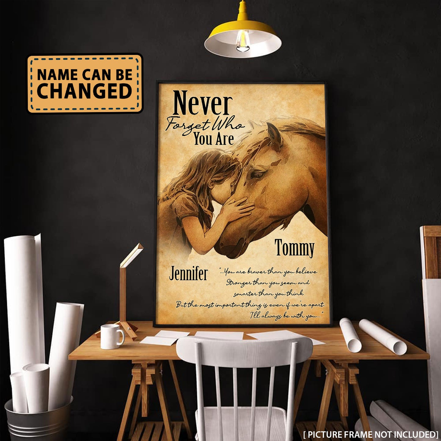Horse Never Forget Who You Are - Personalizedwitch Poster For Horse Lovers