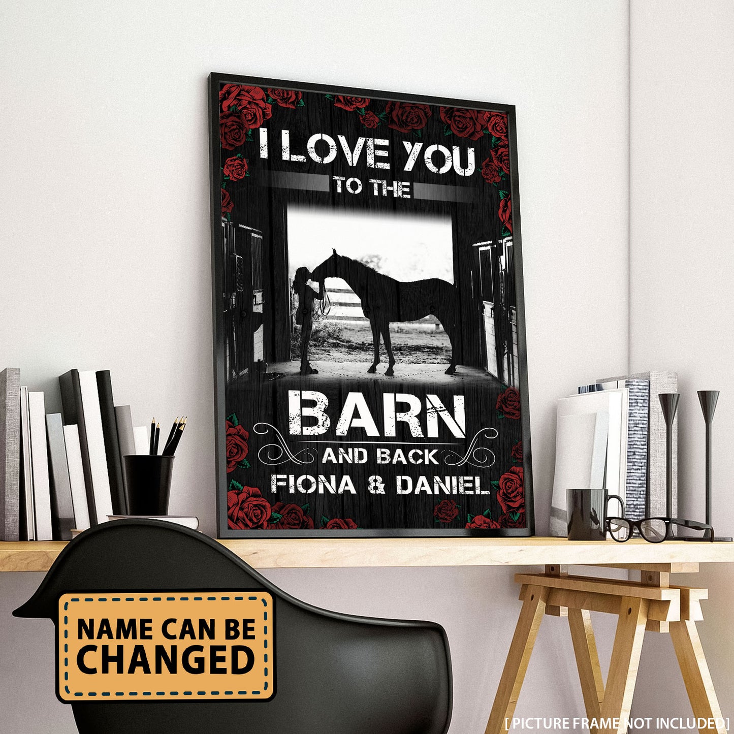 Horse I Love You To The Barn And Back Personalizedwitch Poster