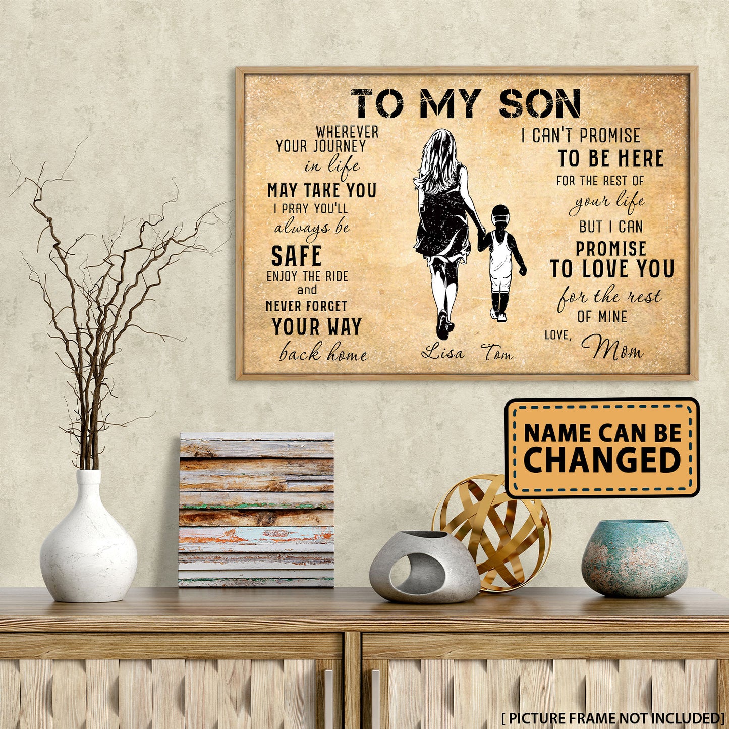 Wrestling To My Son I Can Promise To Love You Personalized Poster