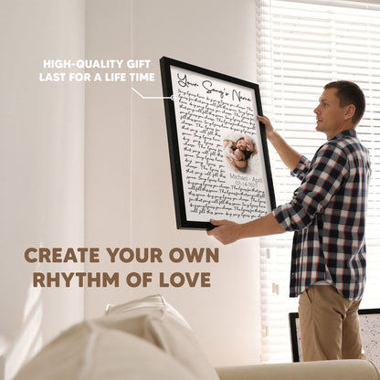 New Mom New Dad Song Lyrics Custom Image Vertical Poster