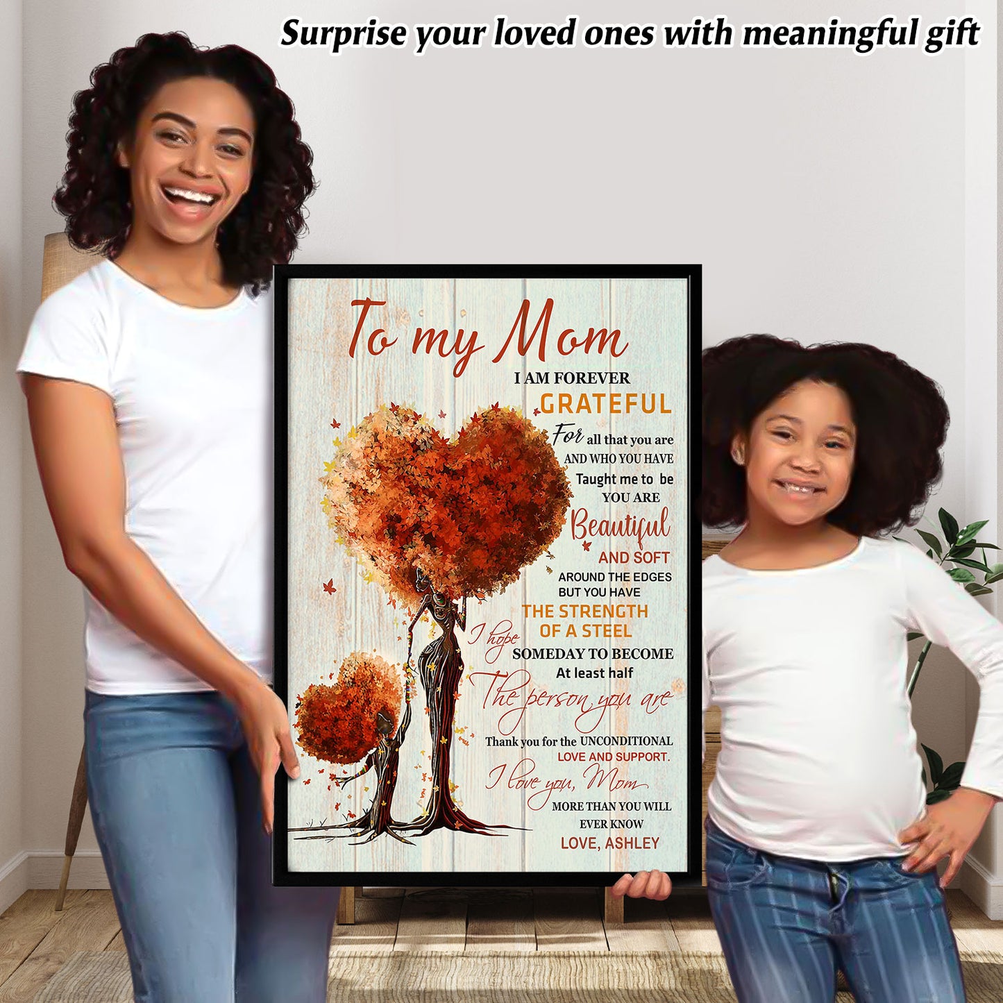 To My Mom I Am Forever Grateful Personalized Poster