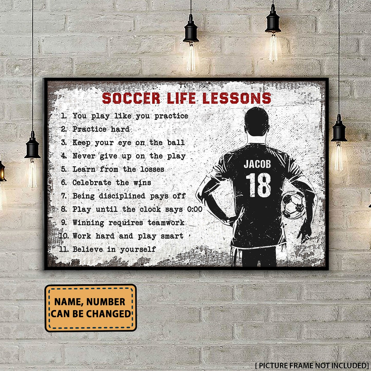 Soccer Life Lessons 2 - Personalizedwitch Poster For Soccer Lovers