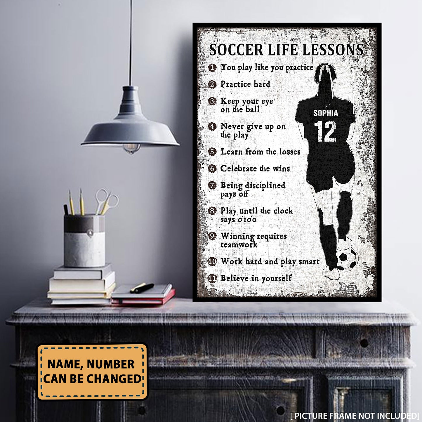 Soccer Life Lessons - Personalizedwitch Poster For Soccer Lovers