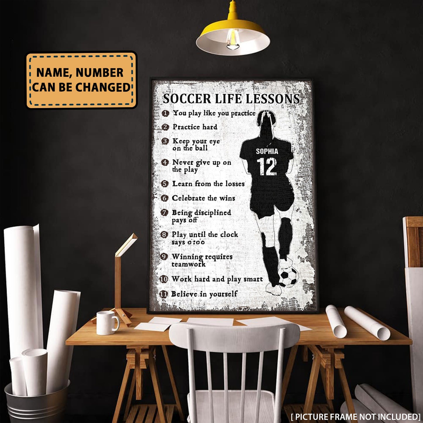 Soccer Life Lessons - Personalizedwitch Poster For Soccer Lovers