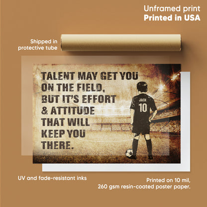 Soccer Talent May Get You On The Field Personalizedwitch Poster