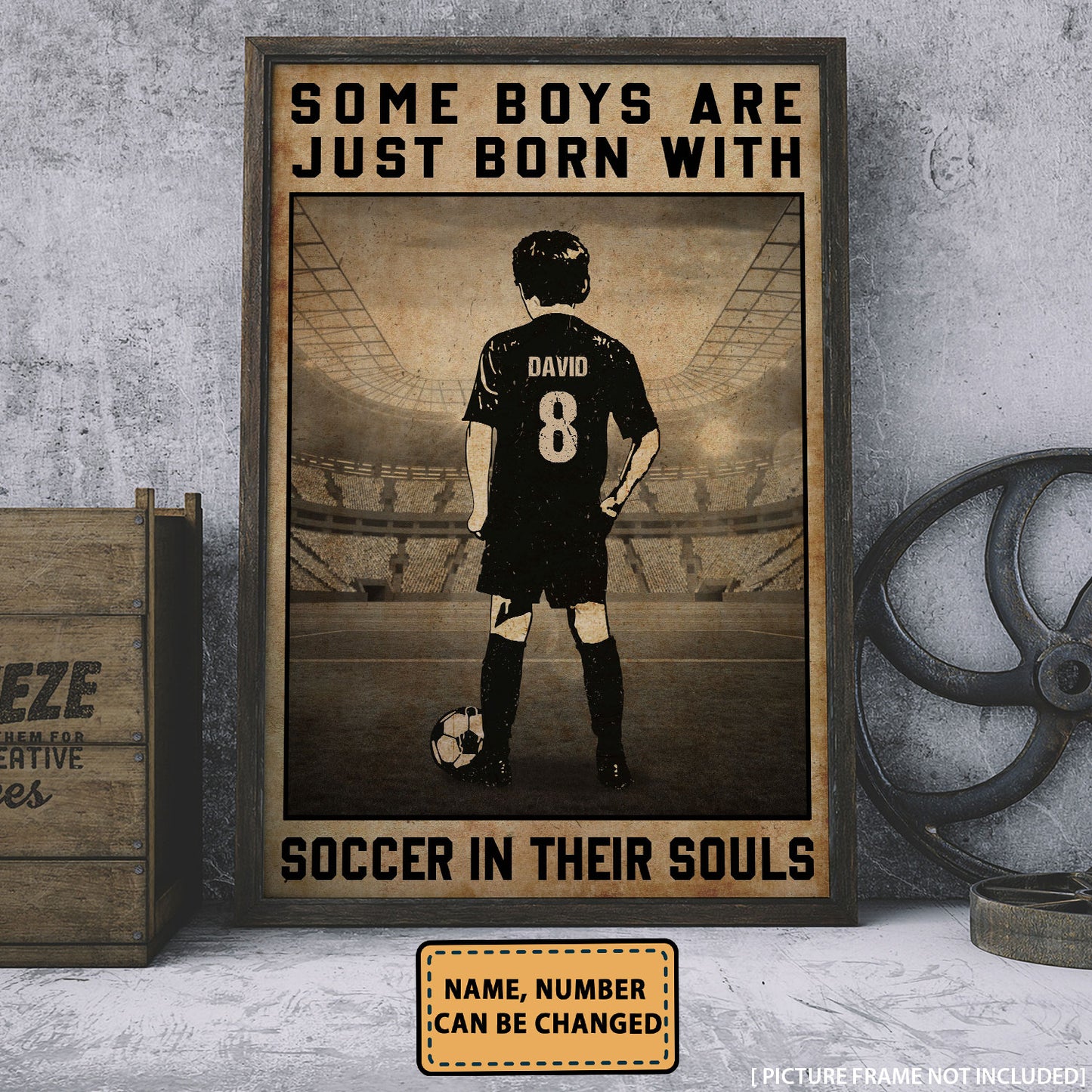 Soccer Some Boys Are Just Born Personalizedwitch Poster