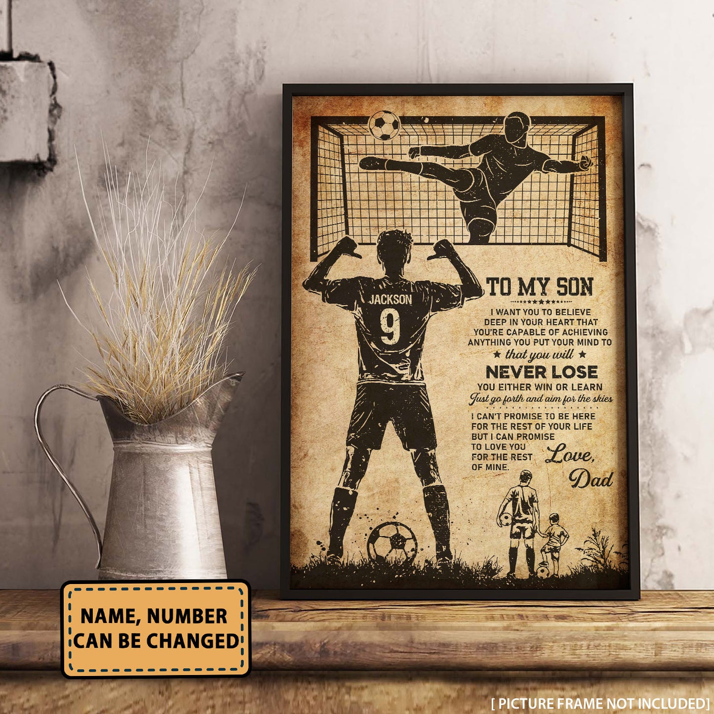 Soccer To My Son I Want You To Believe Personalizedwitch Poster