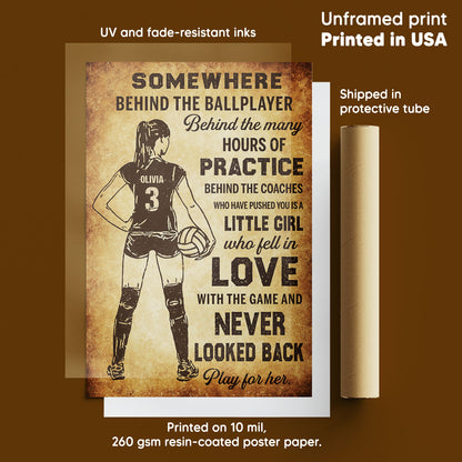 Volleyball Today Is A Good Day Personalizedwitch Poster