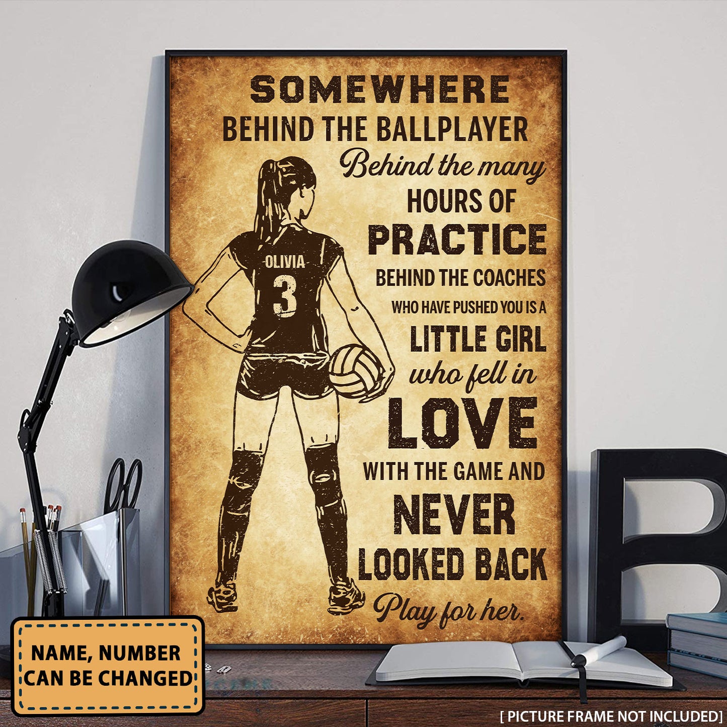Volleyball Today Is A Good Day Personalizedwitch Poster
