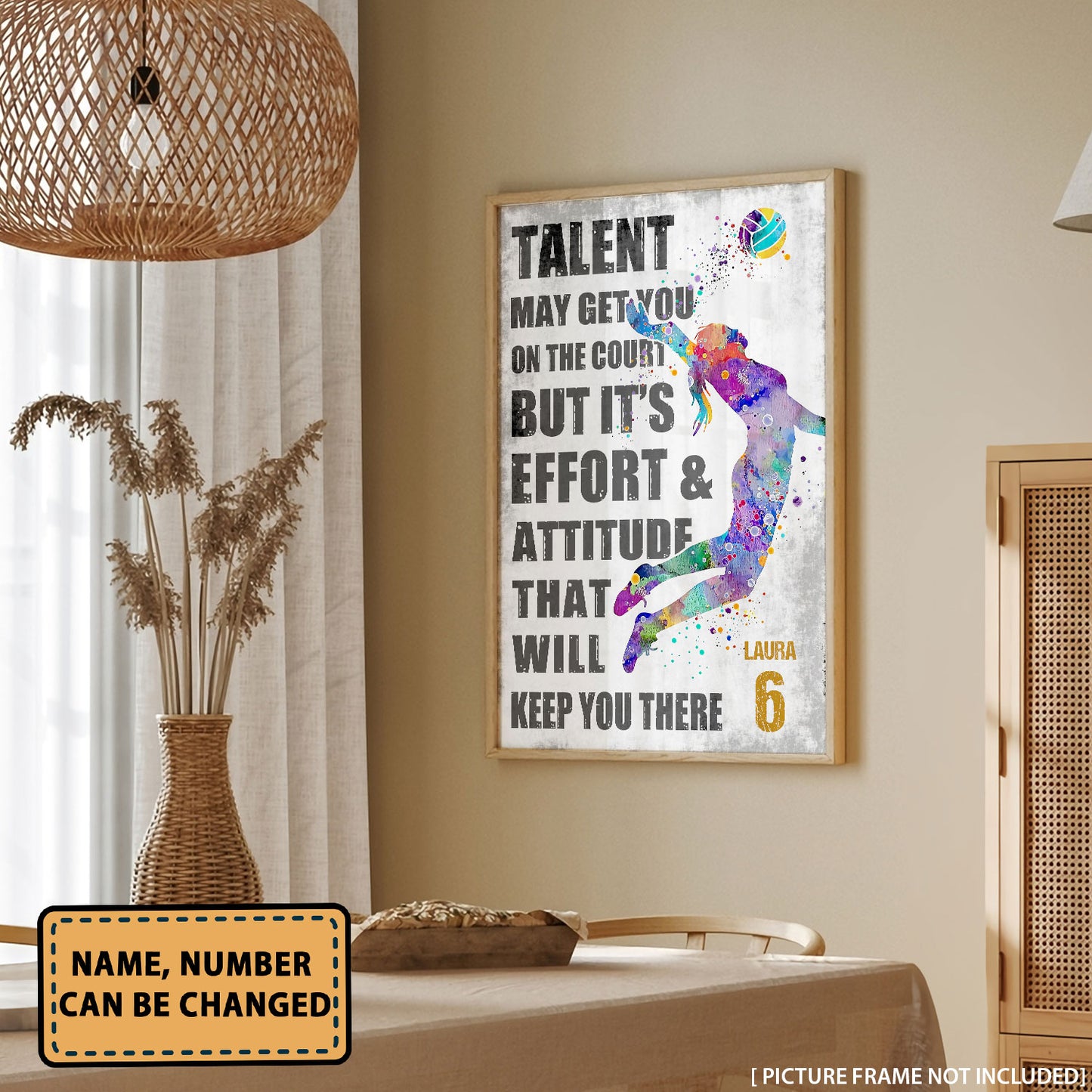 Volleyball Talent May Get You On The Court Personalizedwitch Poster