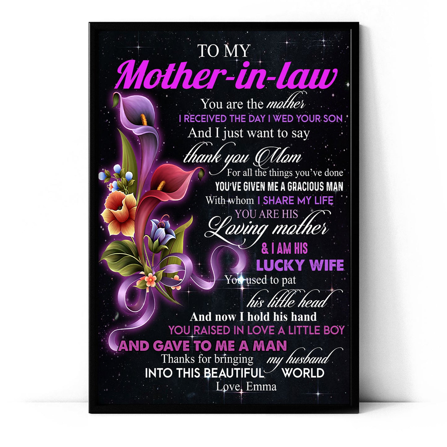 You Are The Mother Gifts For Mother In Law Personalized Poster