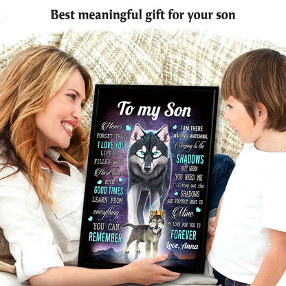 To My Son Never Forget That I Love You Personalized Poster