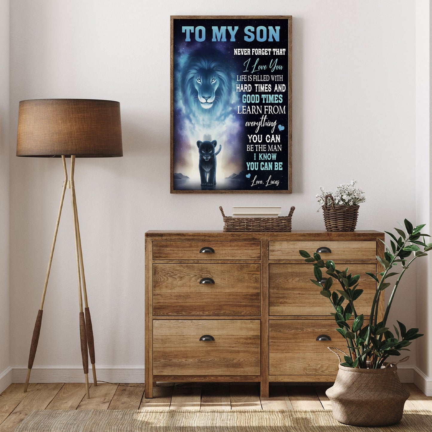 Life Is Filled With Hard Times Personalized Poster Gifts For Son From Dad