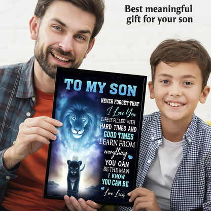 Life Is Filled With Hard Times Personalized Poster Gifts For Son From Dad