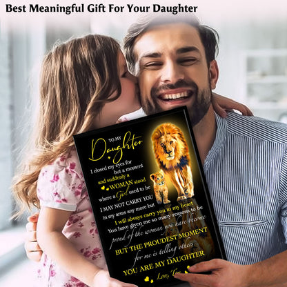 I Closed My Eyes Gifts For Daughter From Dad Personalized Poster