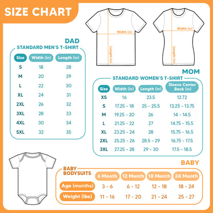 Game New Parents And Baby Matching Family Shirts Set