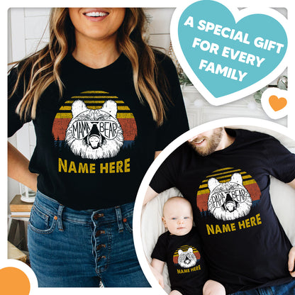 Bear Family New Parents And Baby Matching Family Shirts Set