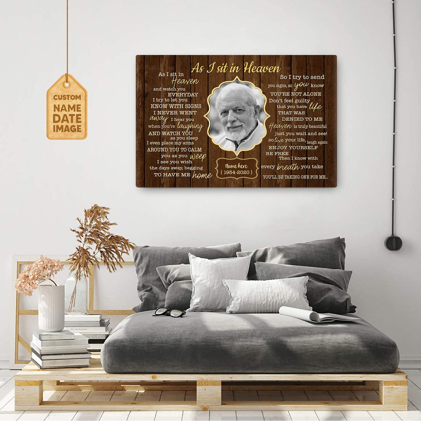 As I Sit In Heaven Custom Image Print Art Wall