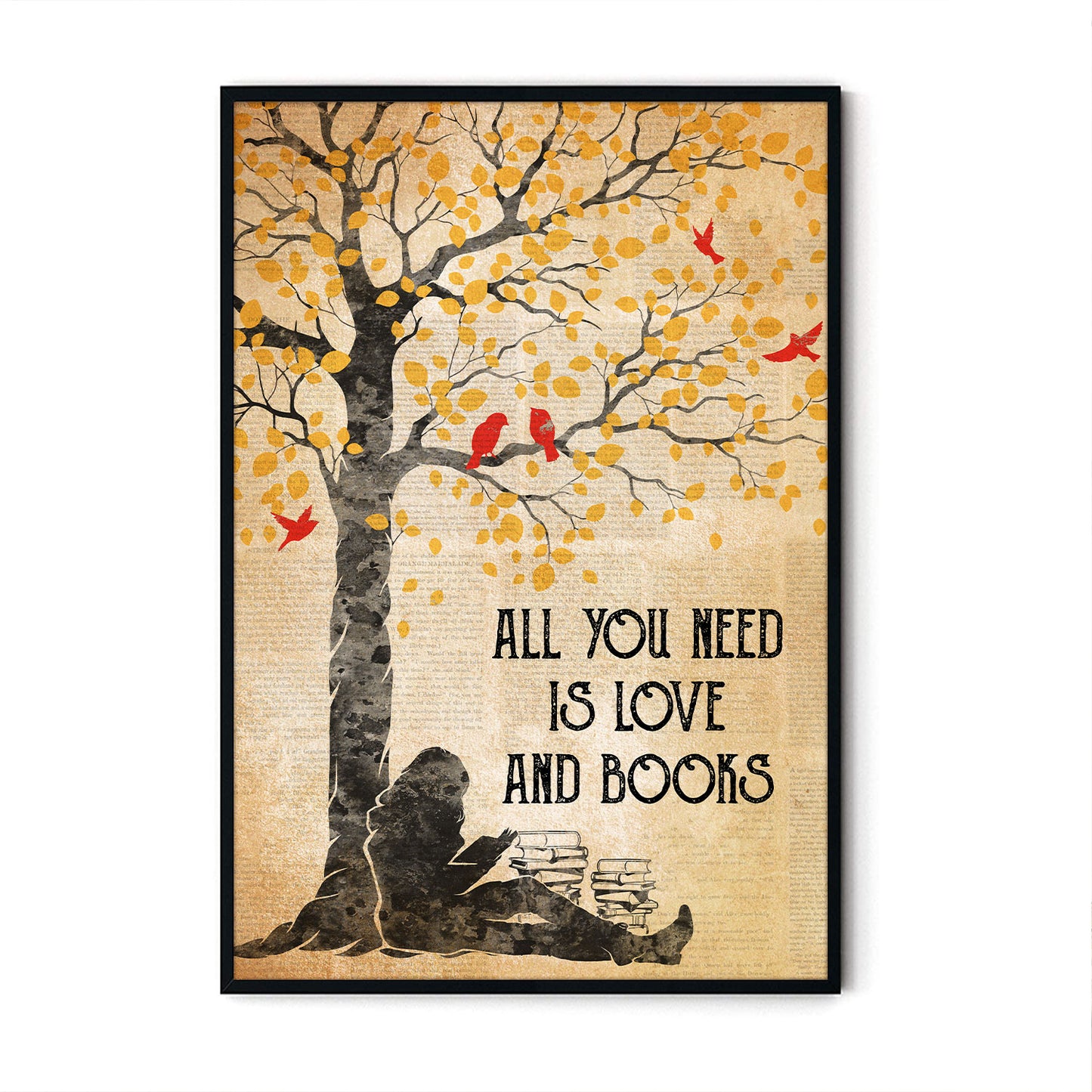 Book Love And Books - Personalizedwitch Vertical Poster  For Bookworm